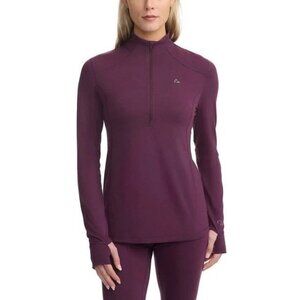 Paradox Women's Size S Maroon 1/4 Zip Long Sleeve Pullover Top M0865